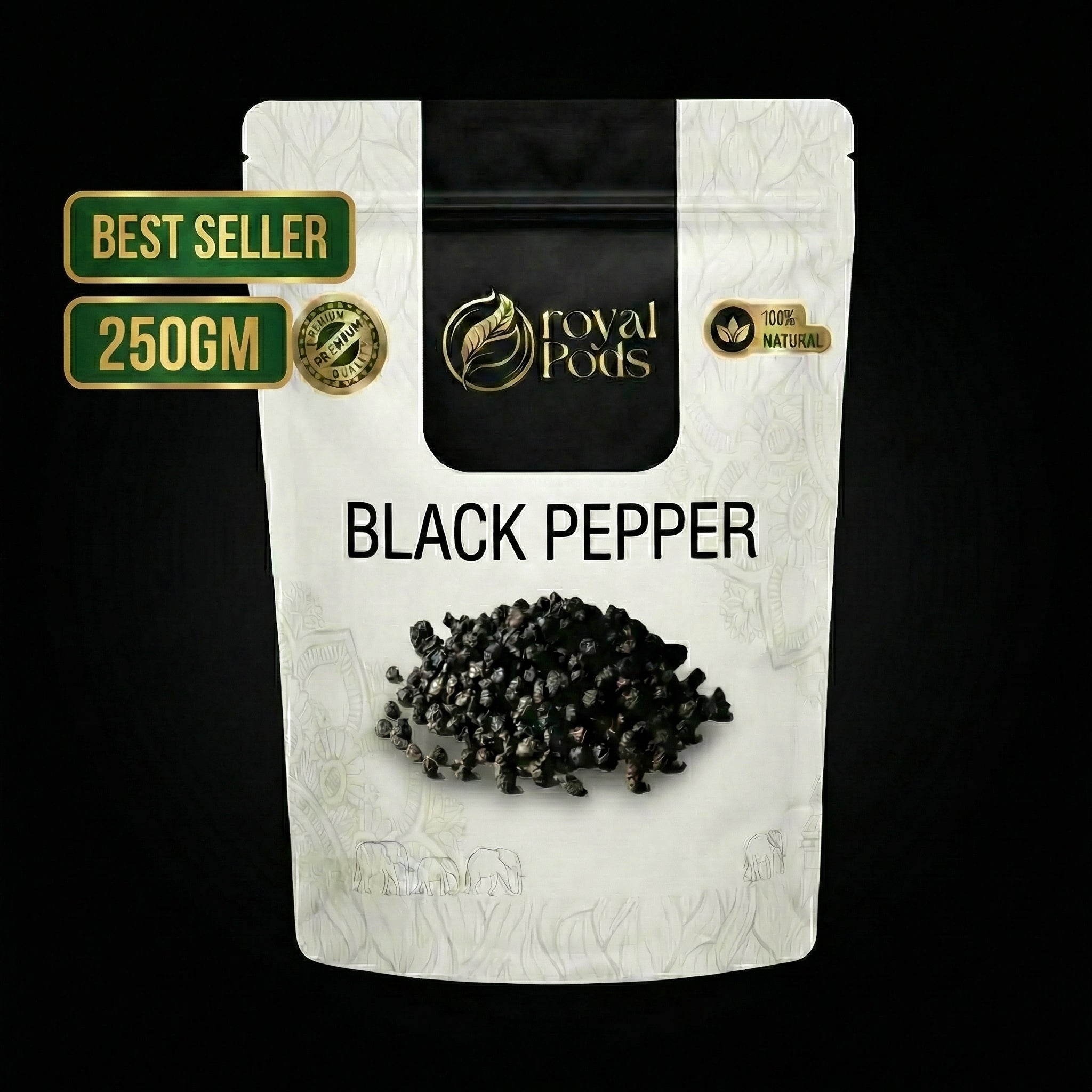 Premium Idukki Black Pepper (Farm Fresh & Bold Grade)