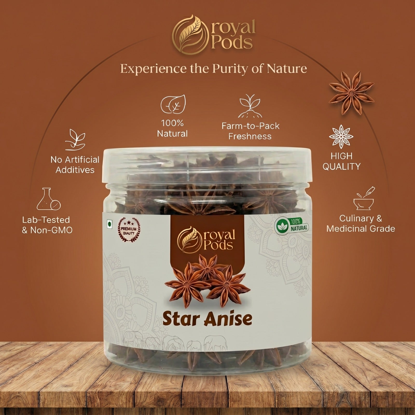 Premium Whole Star Anise | Handpicked
