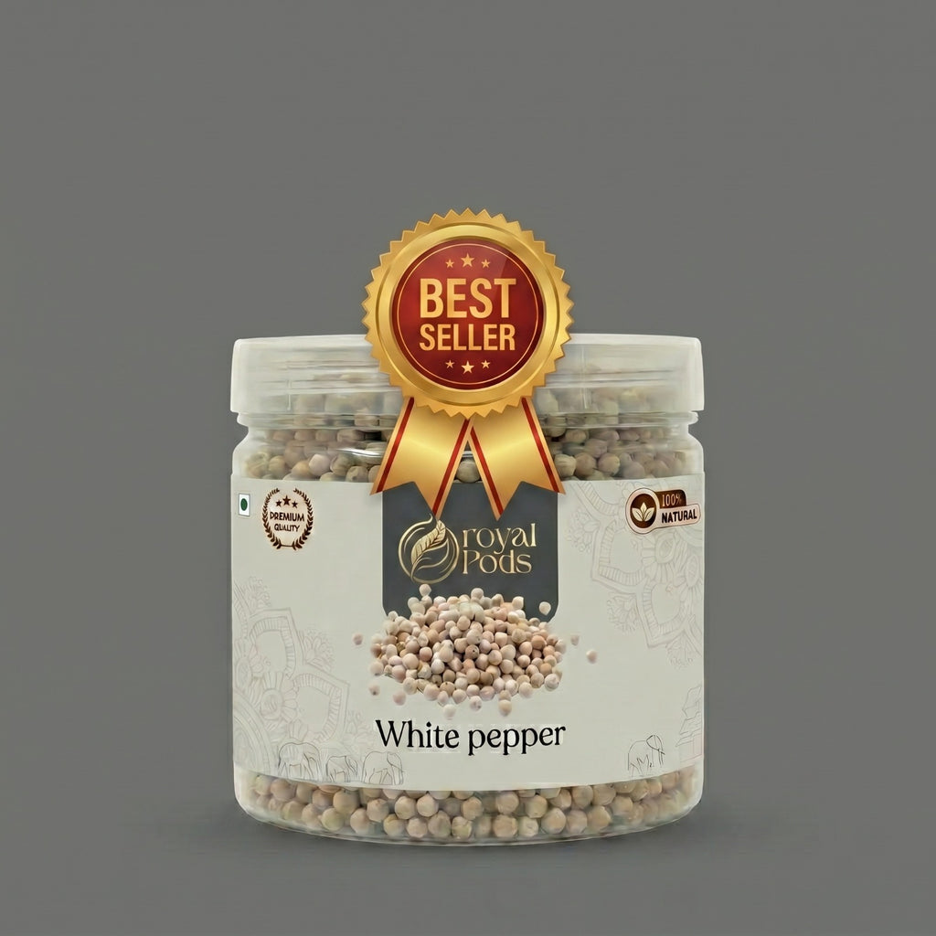 Premium White Pepper (Safed Mirch) | Whole & Aromatic
