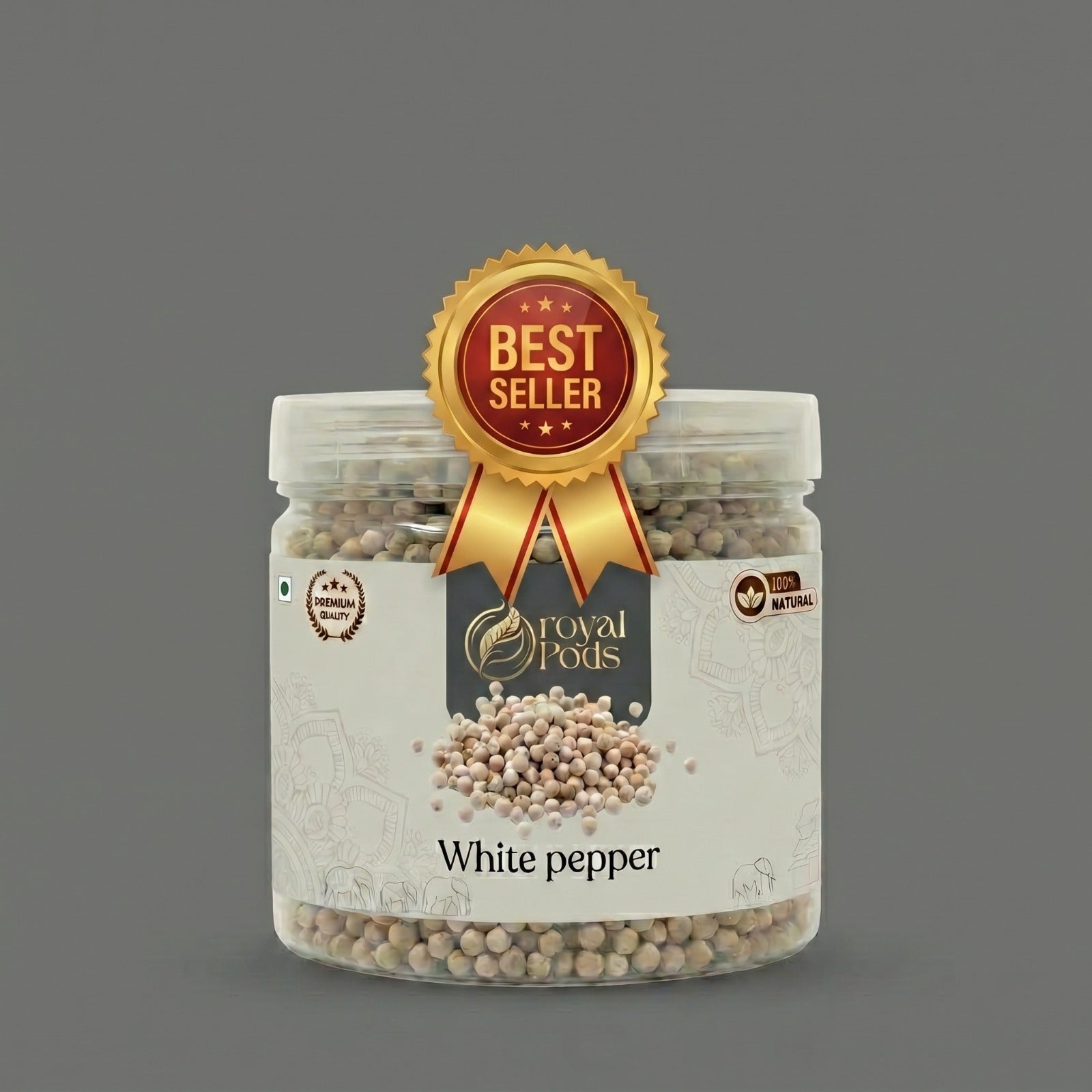 Premium White Pepper (Safed Mirch) | Whole & Aromatic