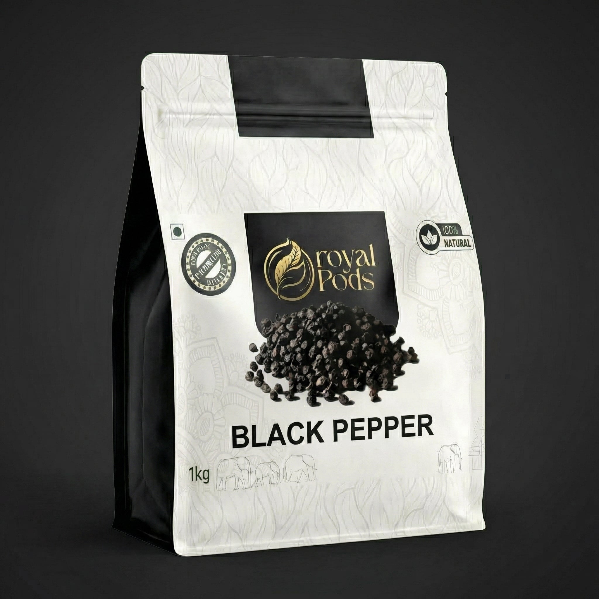 Premium Idukki Black Pepper (Farm Fresh & Bold Grade)